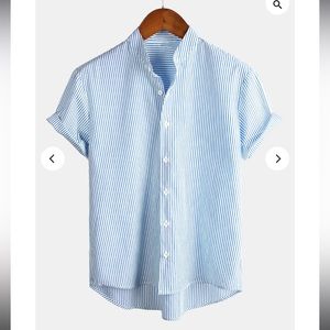 ATLANL Striped button up shirt